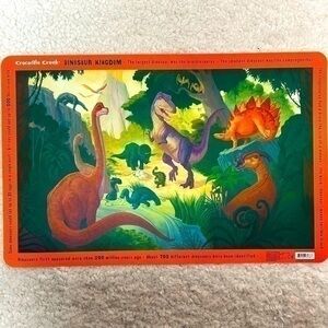 ☀️ 2/$10 Crocodile Creek "Dinosaur Kingdom" Children's Placemat